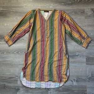 BIN SAEED Colorful Printed Pakistani Dress Kurta